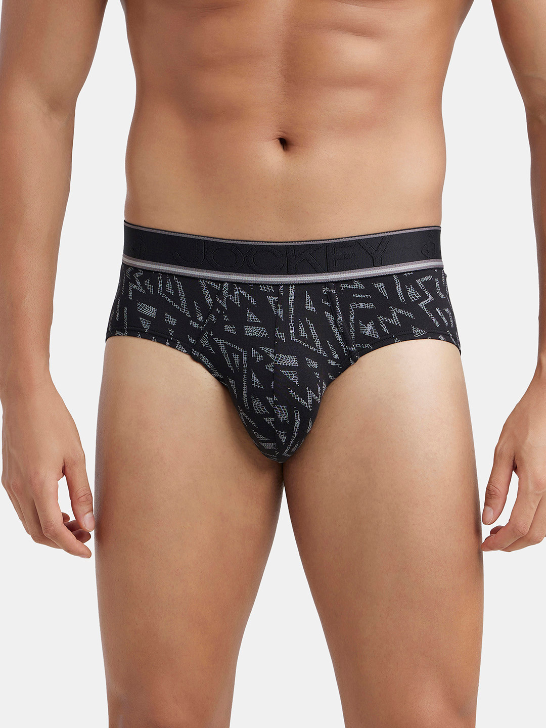 

Jockey Stretchable Brief with Natural StayFresh Properties-HG29, Black