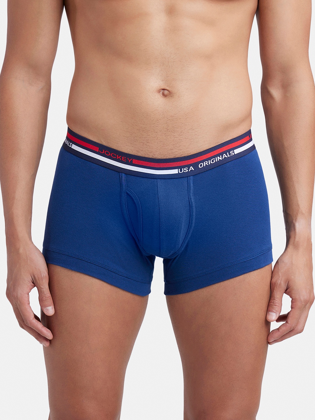 

Jockey Combed Cotton Rib Trunk with Ultrasoft Waistband-UI22, Blue