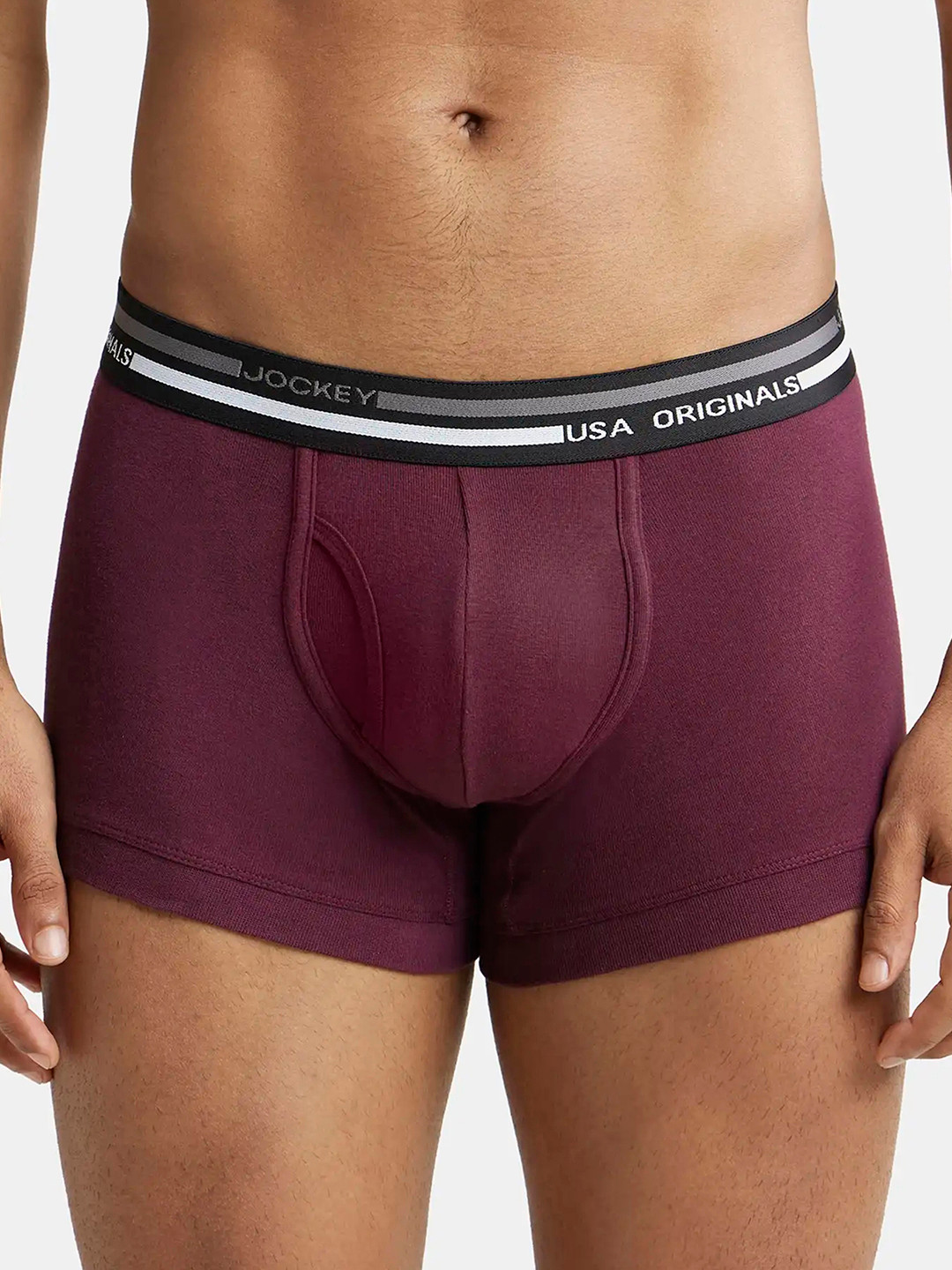 

Jockey Combed Cotton Rib Trunk with Ultrasoft Waistband-UI22, Purple