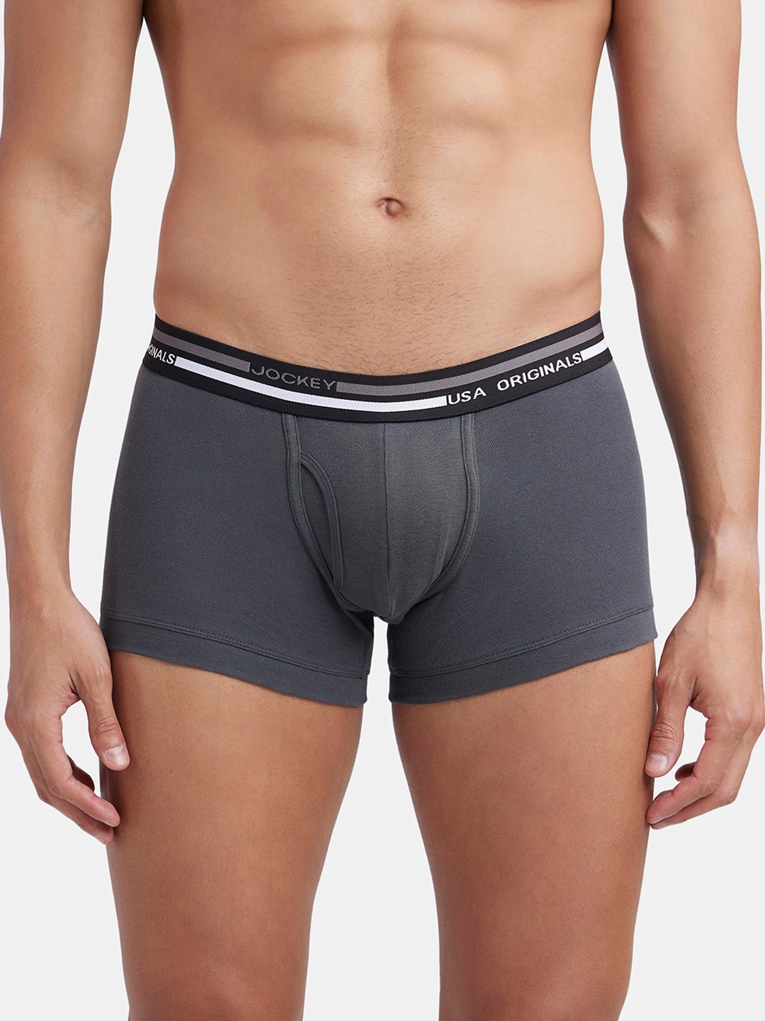 

Jockey Combed Cotton Rib Trunk with Ultrasoft Waistband-UI22, Olive