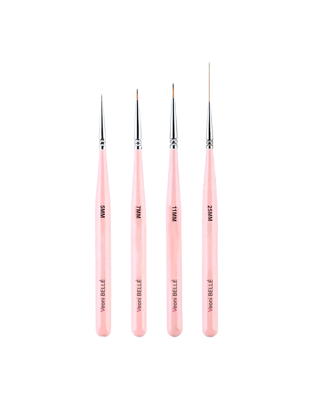 

Veoni BELLE Pink 4Pcs Nail Art Brushes
