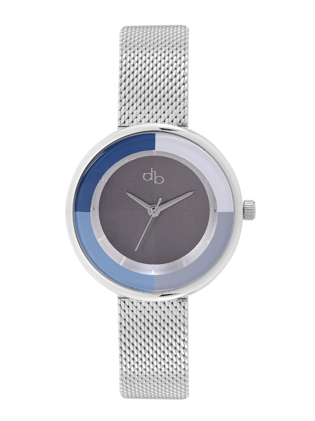 

DressBerry Women Brass Dial & Stainless Steel Textured Straps Analogue Watch DB-01, Grey