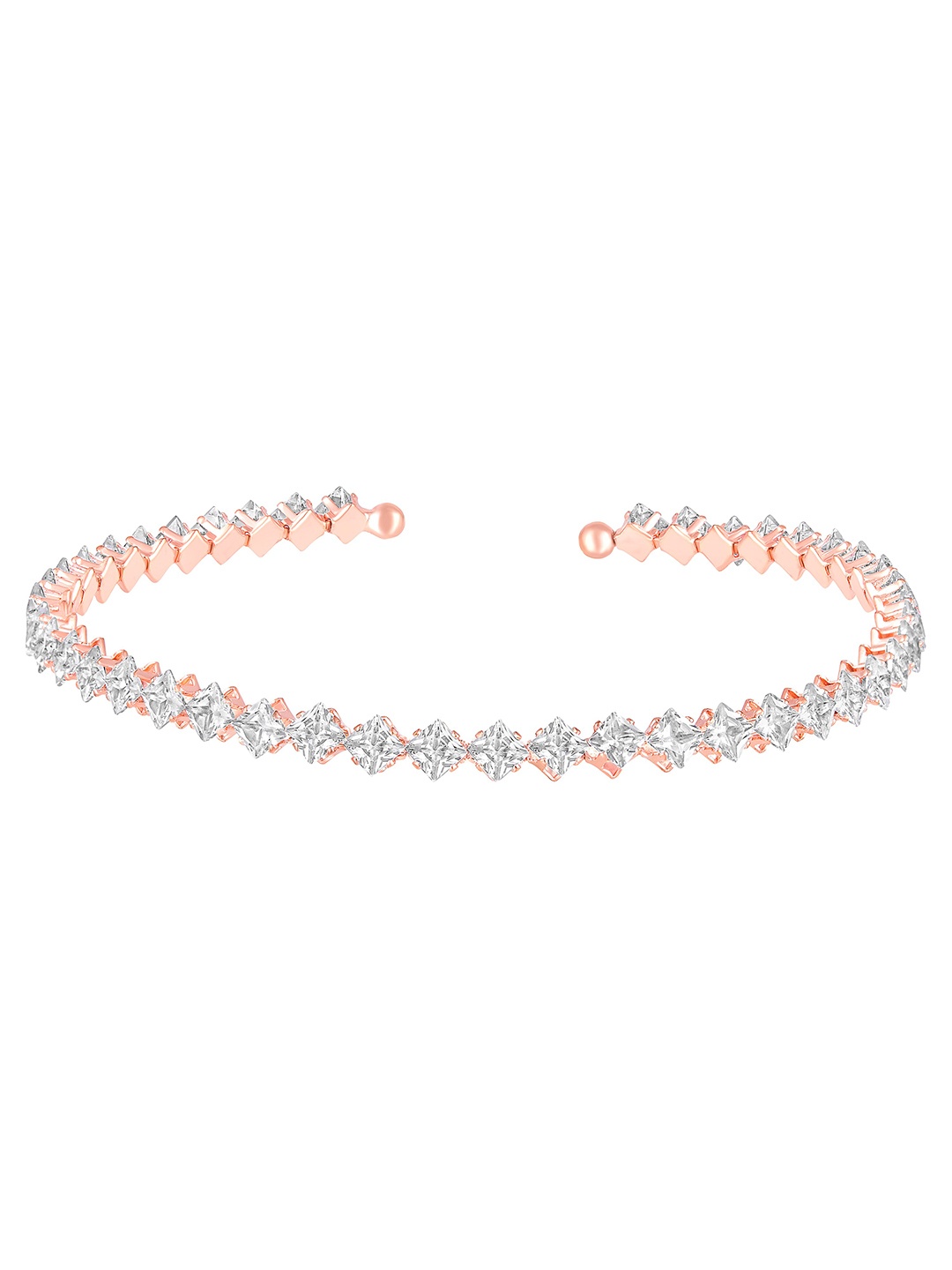 

Mahi Rose Gold-Plated Cubic Zirconia Choker Necklace