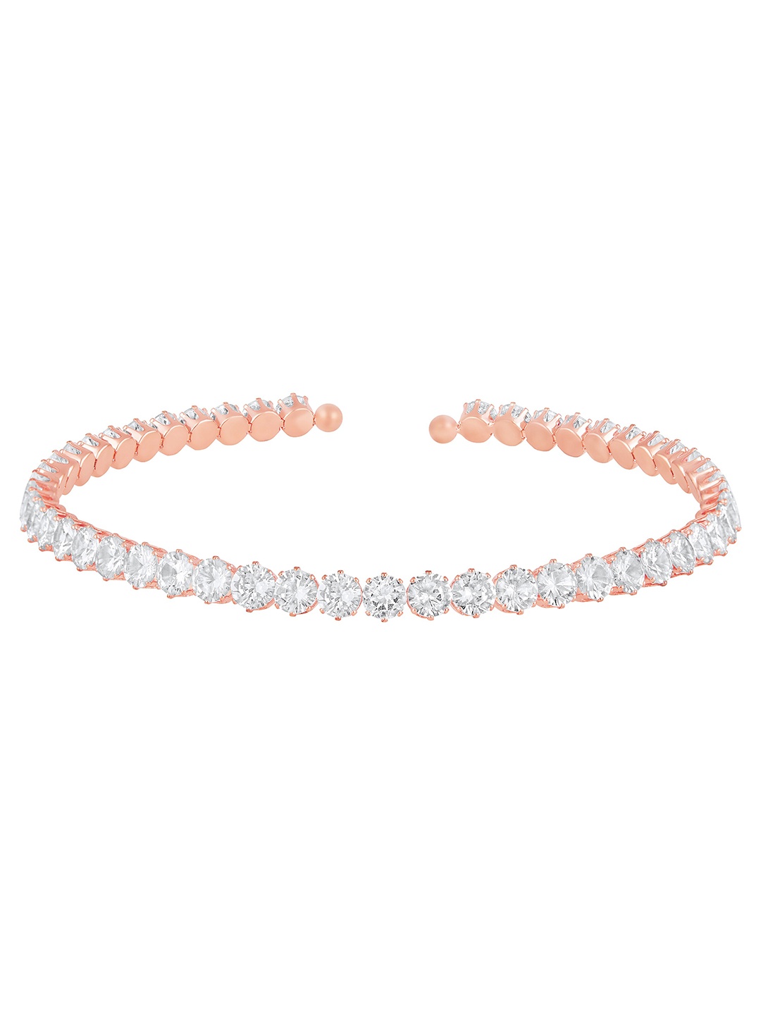 

Mahi Rose Gold-Plated Cubic Zirconia Choker Necklace