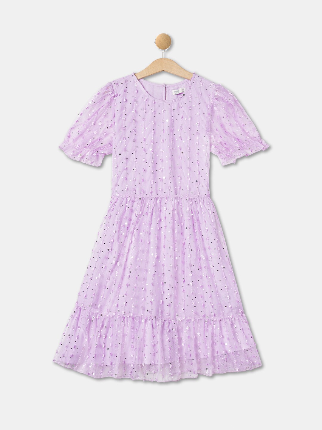 

R&B Girls Schifli Fit & Flare Dress, Purple