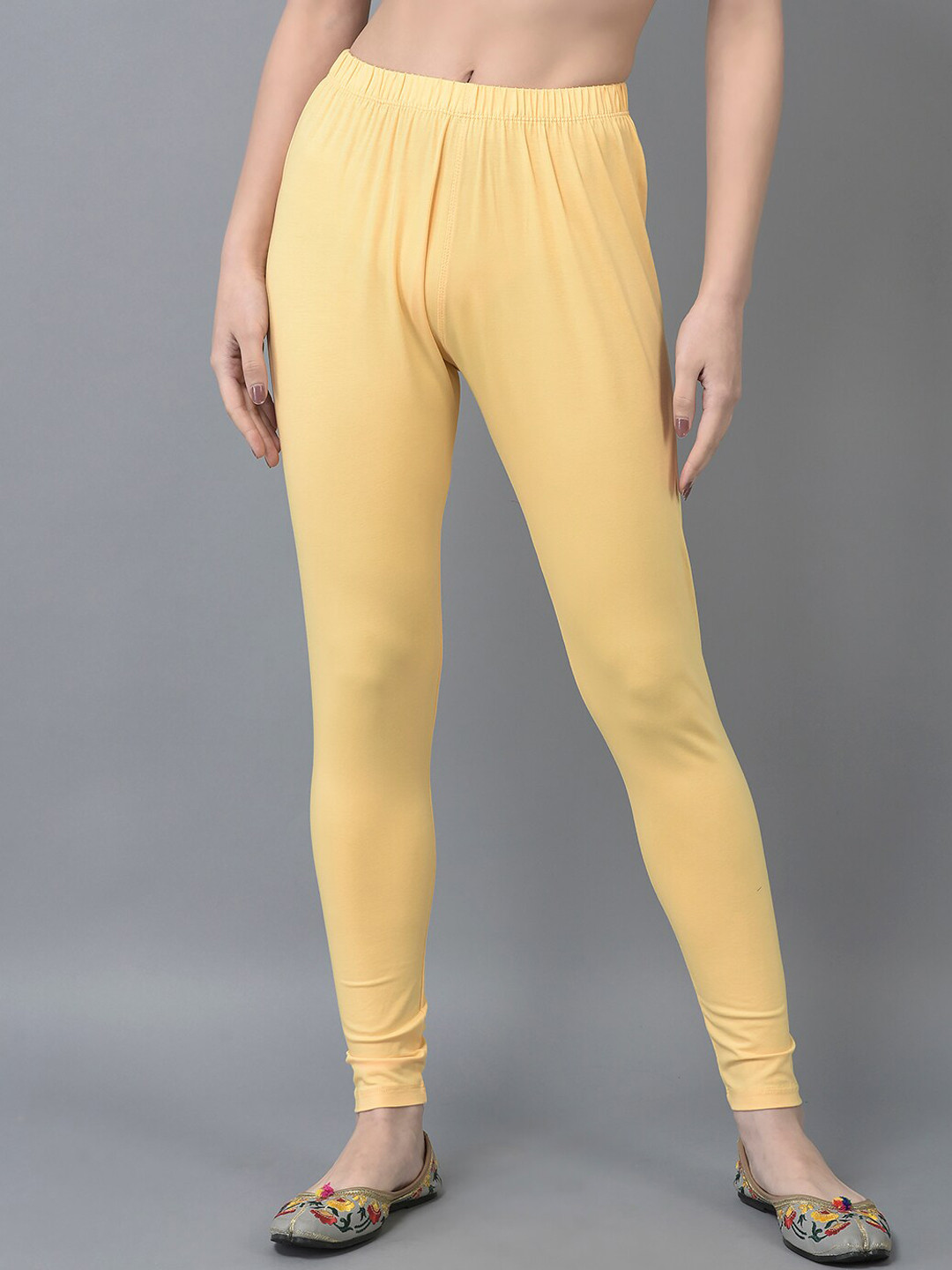 

Dollar Missy Slim Fit Ankle-Length Leggings, Yellow
