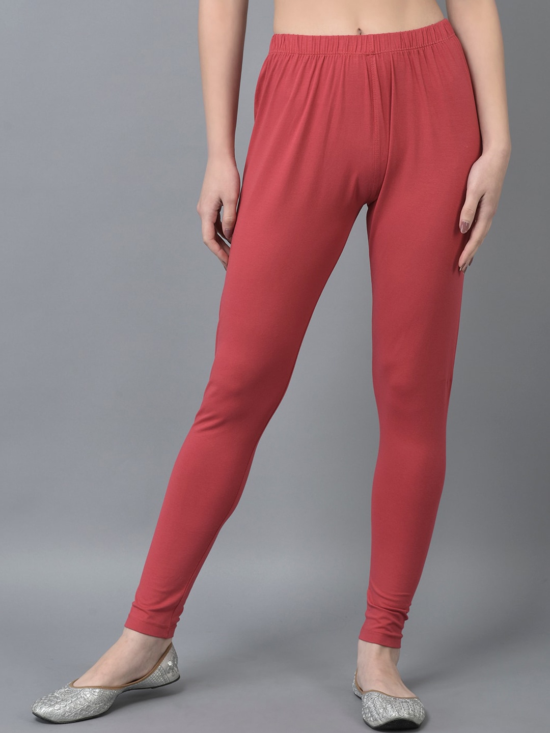 

Dollar Missy Women Ankle Length Slim Fit Leggings, Red