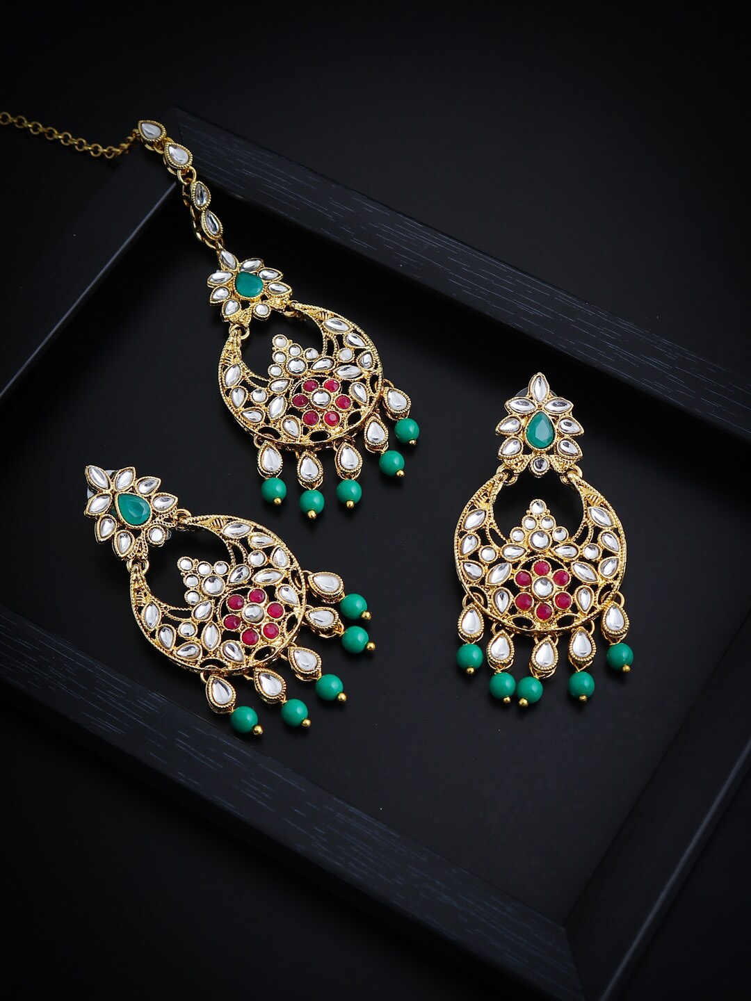 

Sukkhi Gold-Plated Kundan-Studded Jewellery Set
