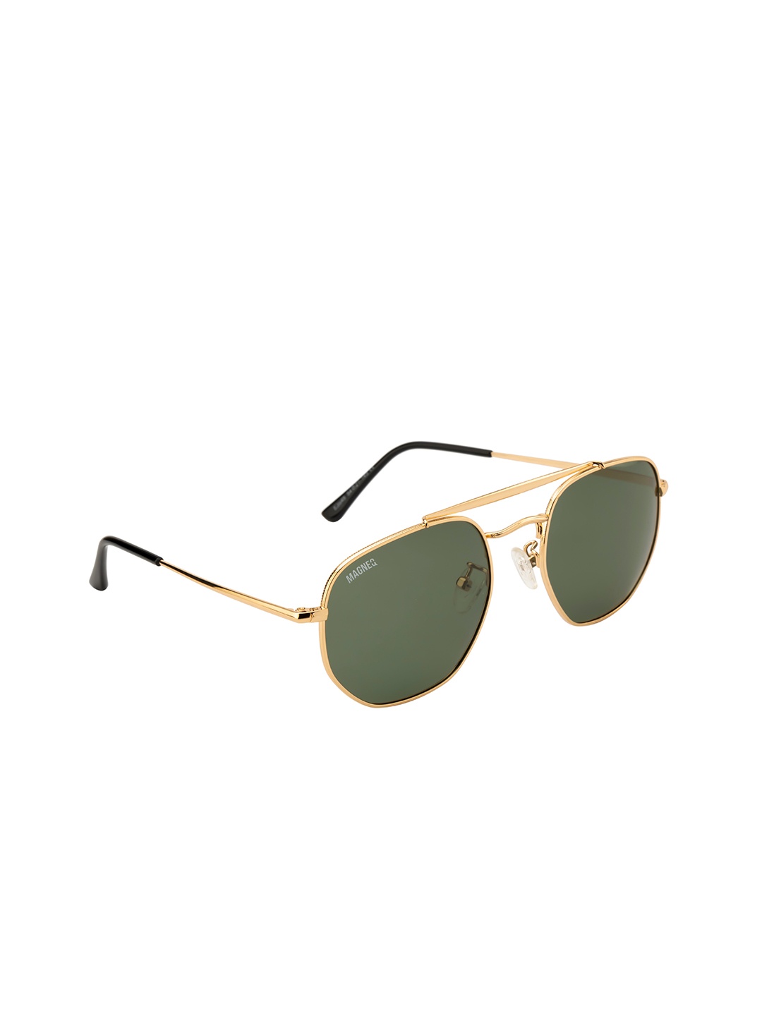 

MAGNEQ Lens & Rectangle Sunglasses With Polarised & UV Protected Lens MG 3648/S C2 5021, Green