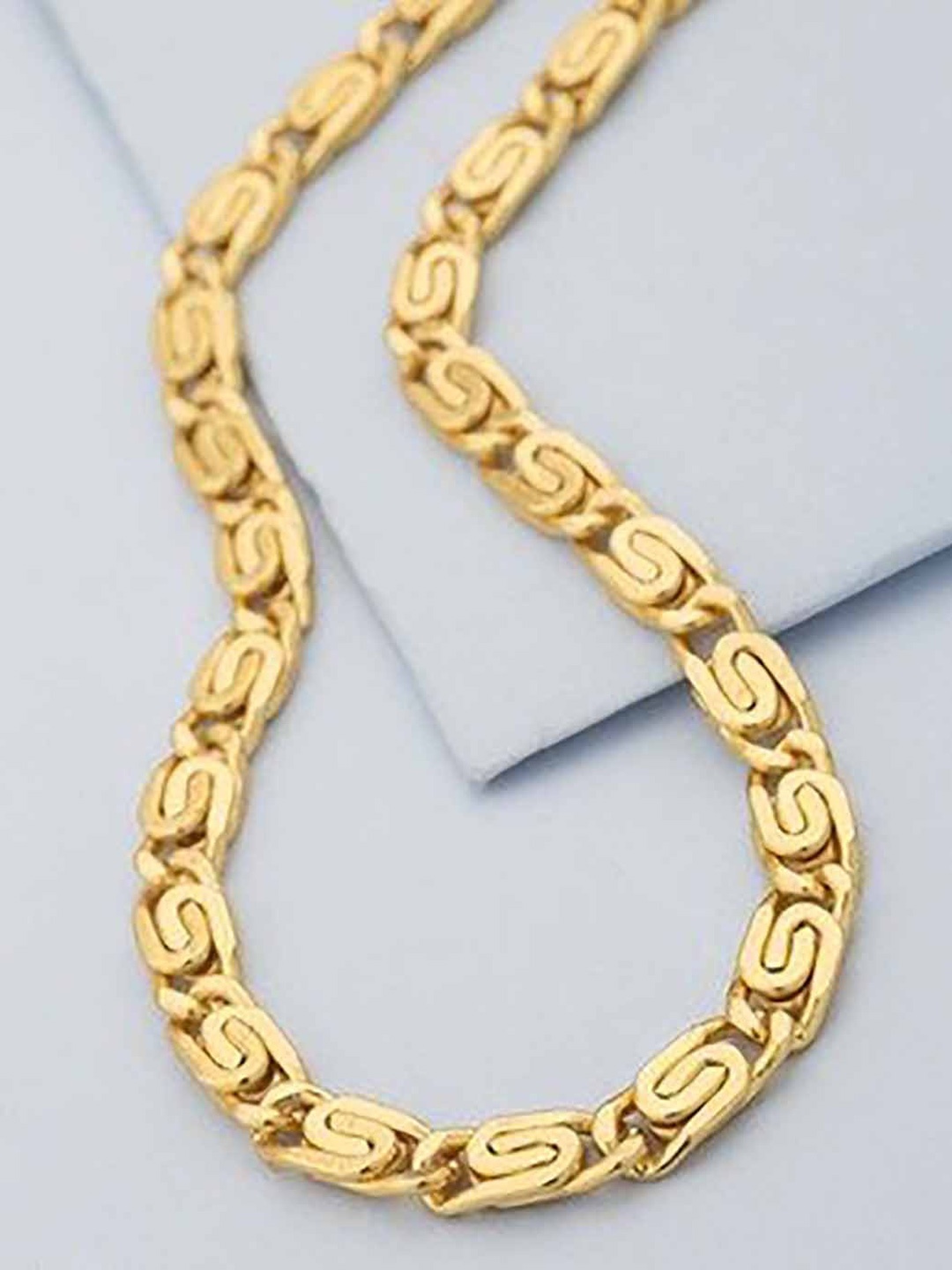 

Fashion Frill Men Brass Gold-Plated Chain