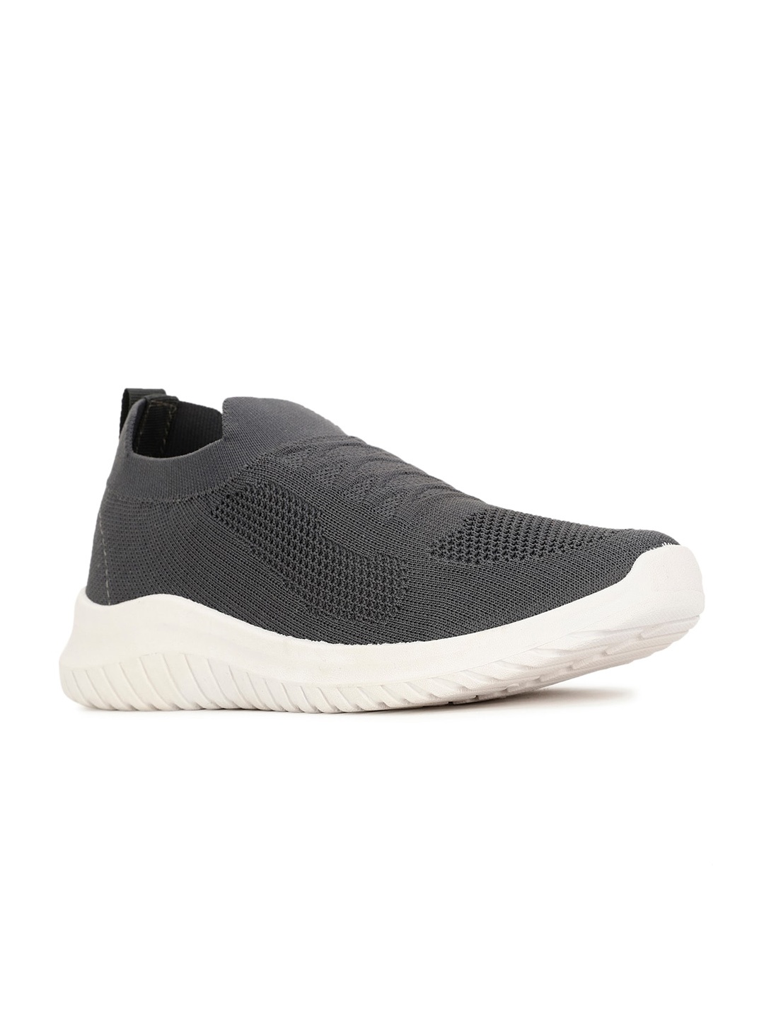 

Bata Men Woven Design Slip-On Sneakers, Grey