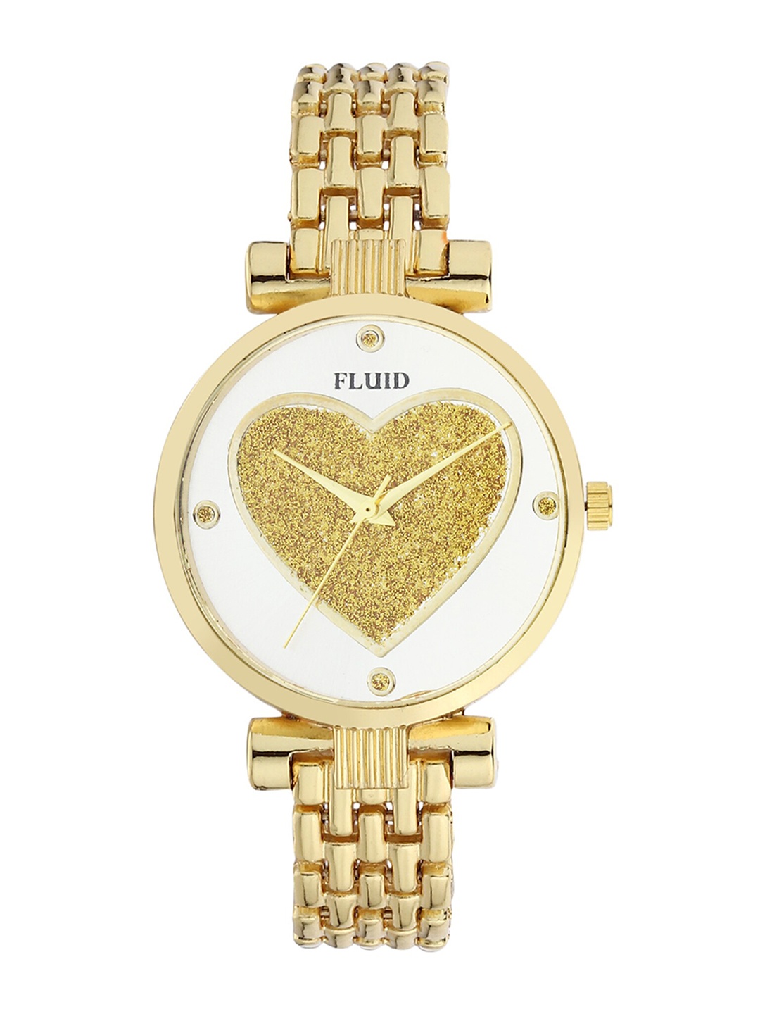 

FLUID Women Gold-Plated Watch & Bracelet Gift Set