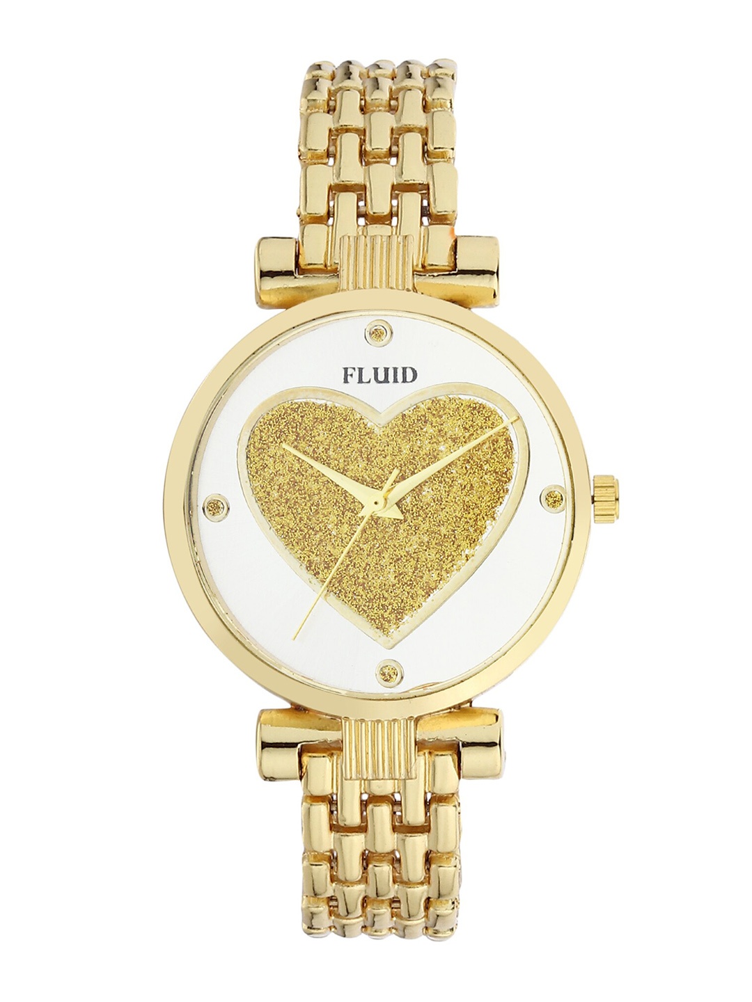 

FLUID Women Gold-Plated Watch & Bracelet Gift Set