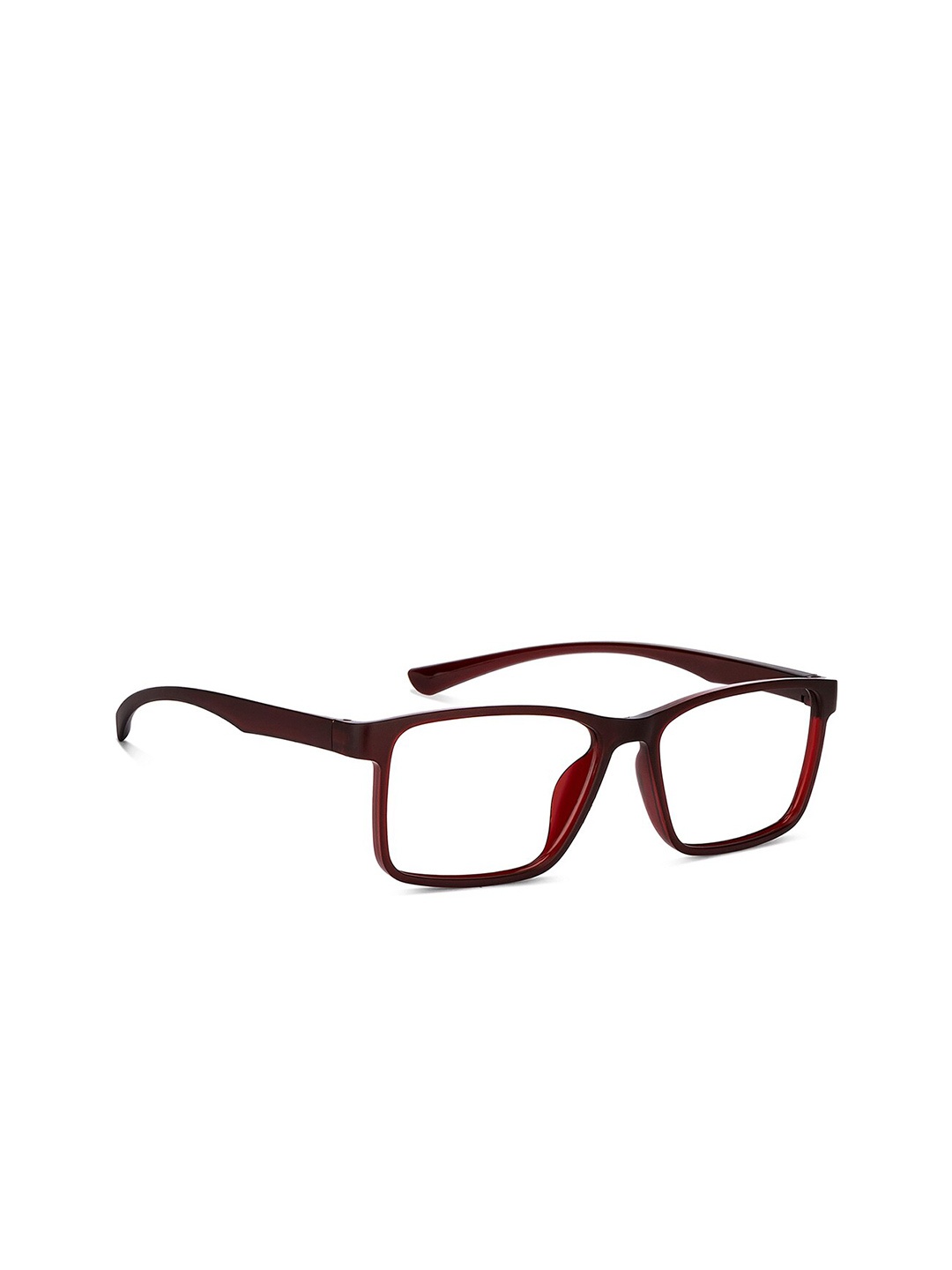 

LENSKART BLU Unisex Zero Power UV Protection Blue Cut Computer Glasses, Maroon