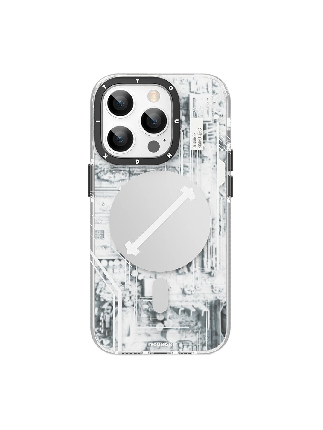 

TREEMODA Magsafe Anti-Drop iPhone 14 Pro Max Anti Drop Phone Back Case, White
