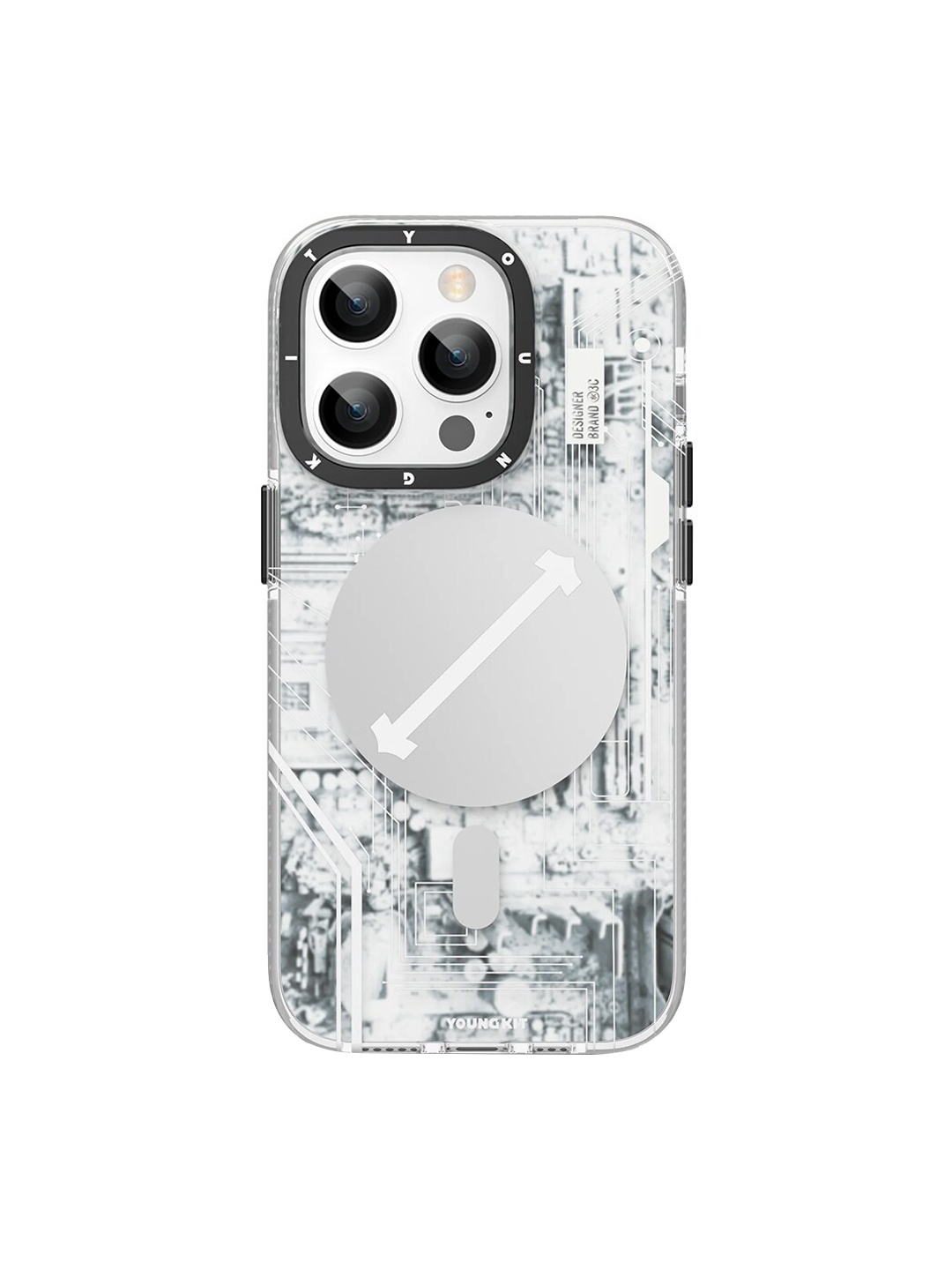 

TREEMODA Magsafe Anti-Drop iPhone 14 Pro Back Case, White