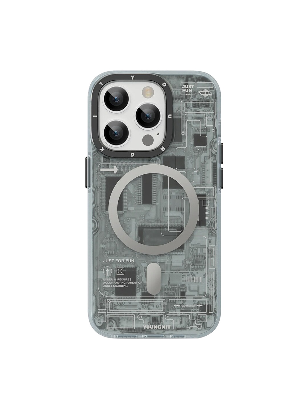 

TREEMODA MagSafe iPhone 14 Pro Max Anti Drop Mobile Back Case, Grey