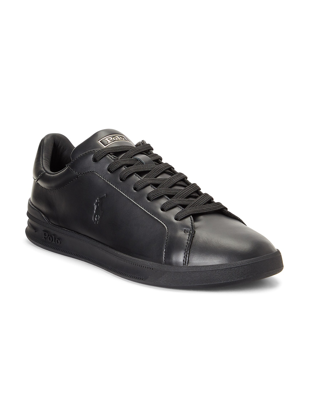 

Polo Ralph Lauren Men Leather Lace-Ups Sneakers, Black