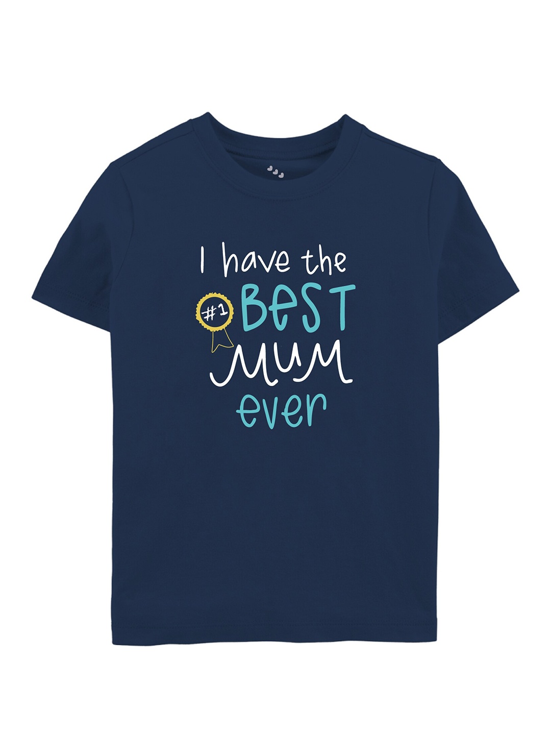 

Zeezeezoo Kids Typography Printed Casual T-shirt, Navy blue
