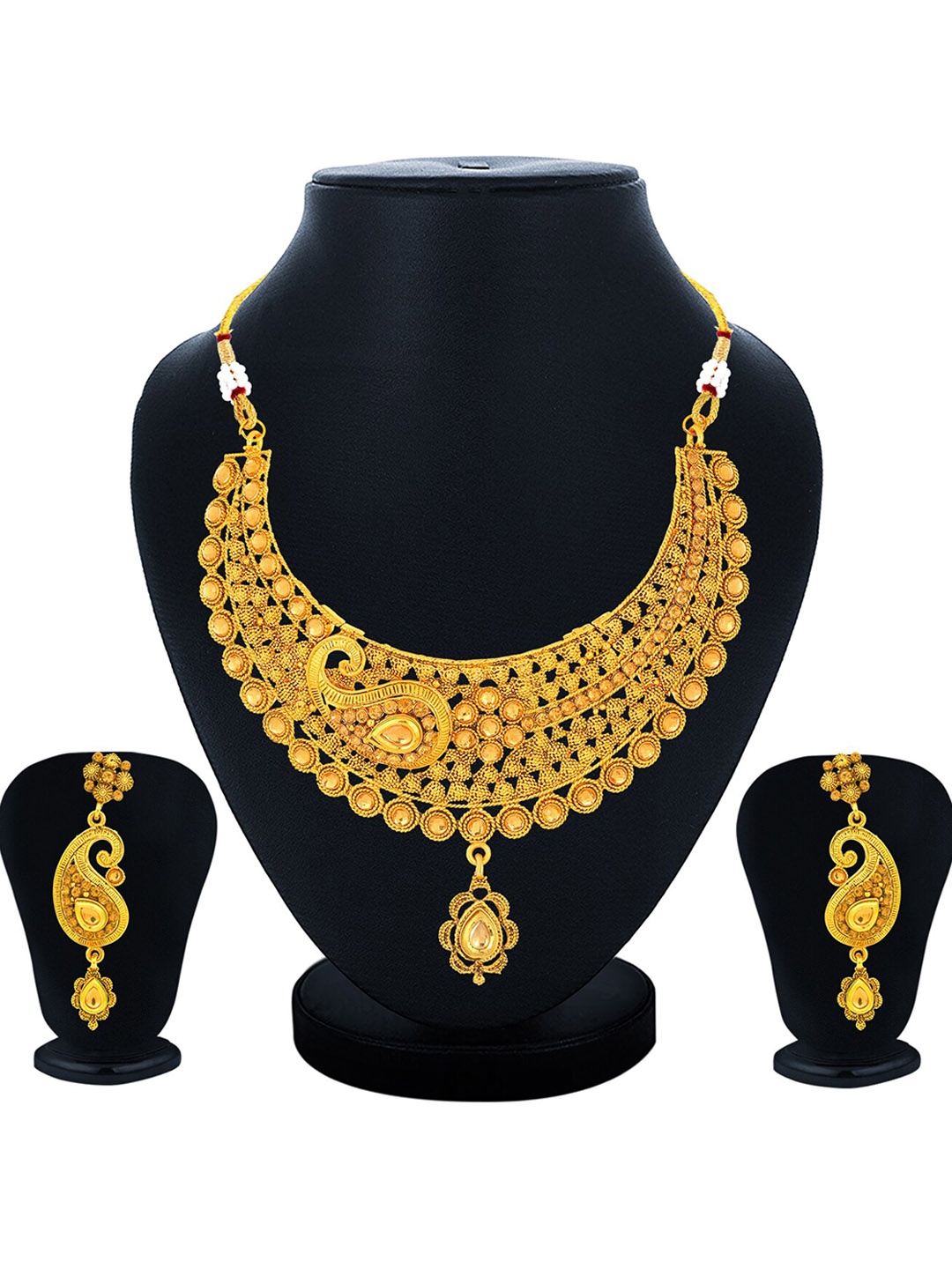 

Sukkhi Gold-Plated Stone-Studded Jewellery Set