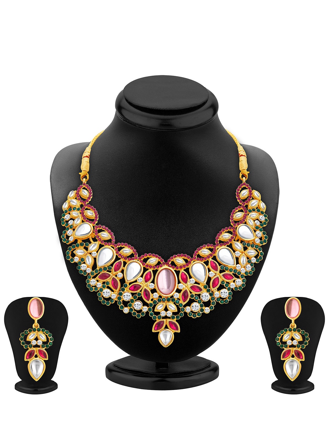 

Sukkhi Gold-Plated AD Studded Jewellery Set