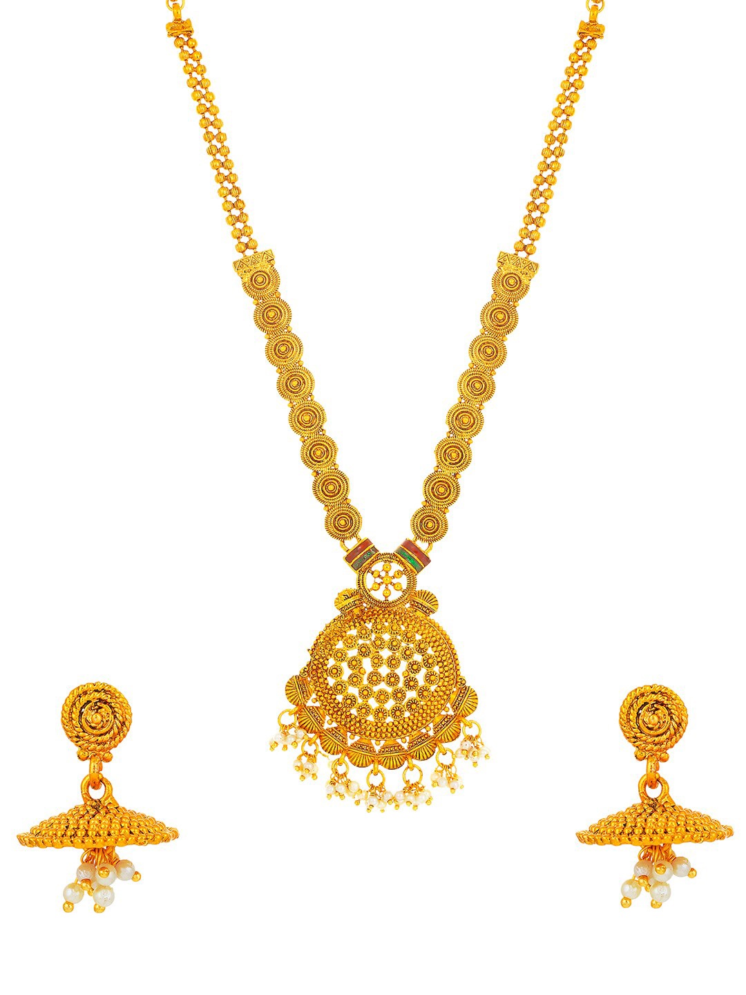 

Sukkhi Gold-Plated Beaded Jewellery Set