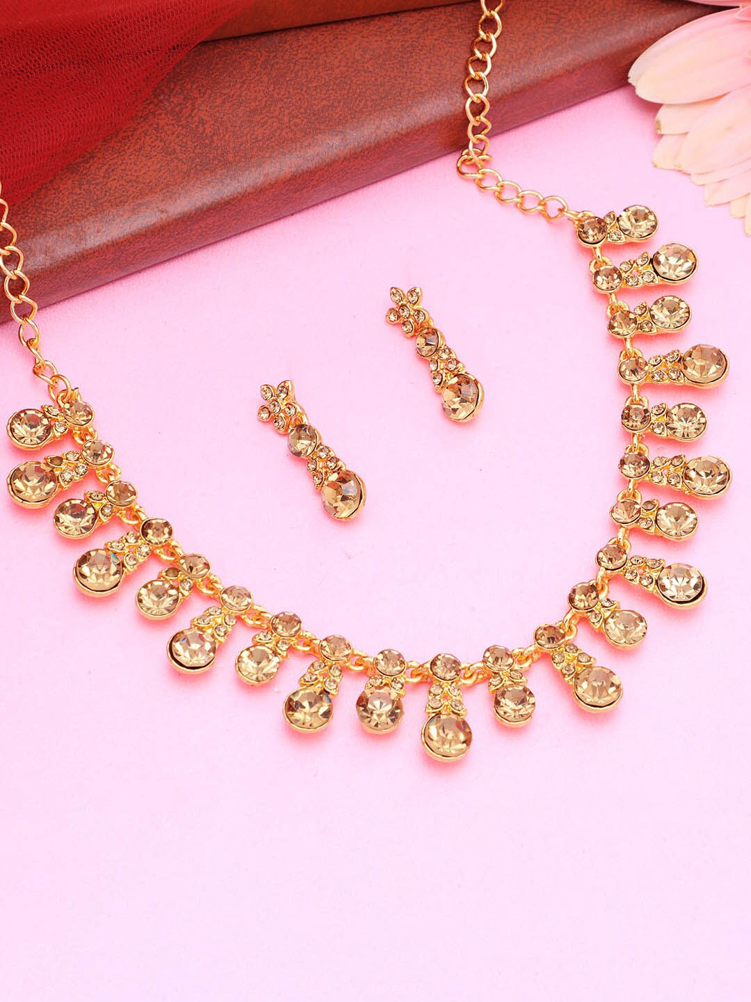 

Sukkhi Gold-Plated Stone Studded Jewellery Set