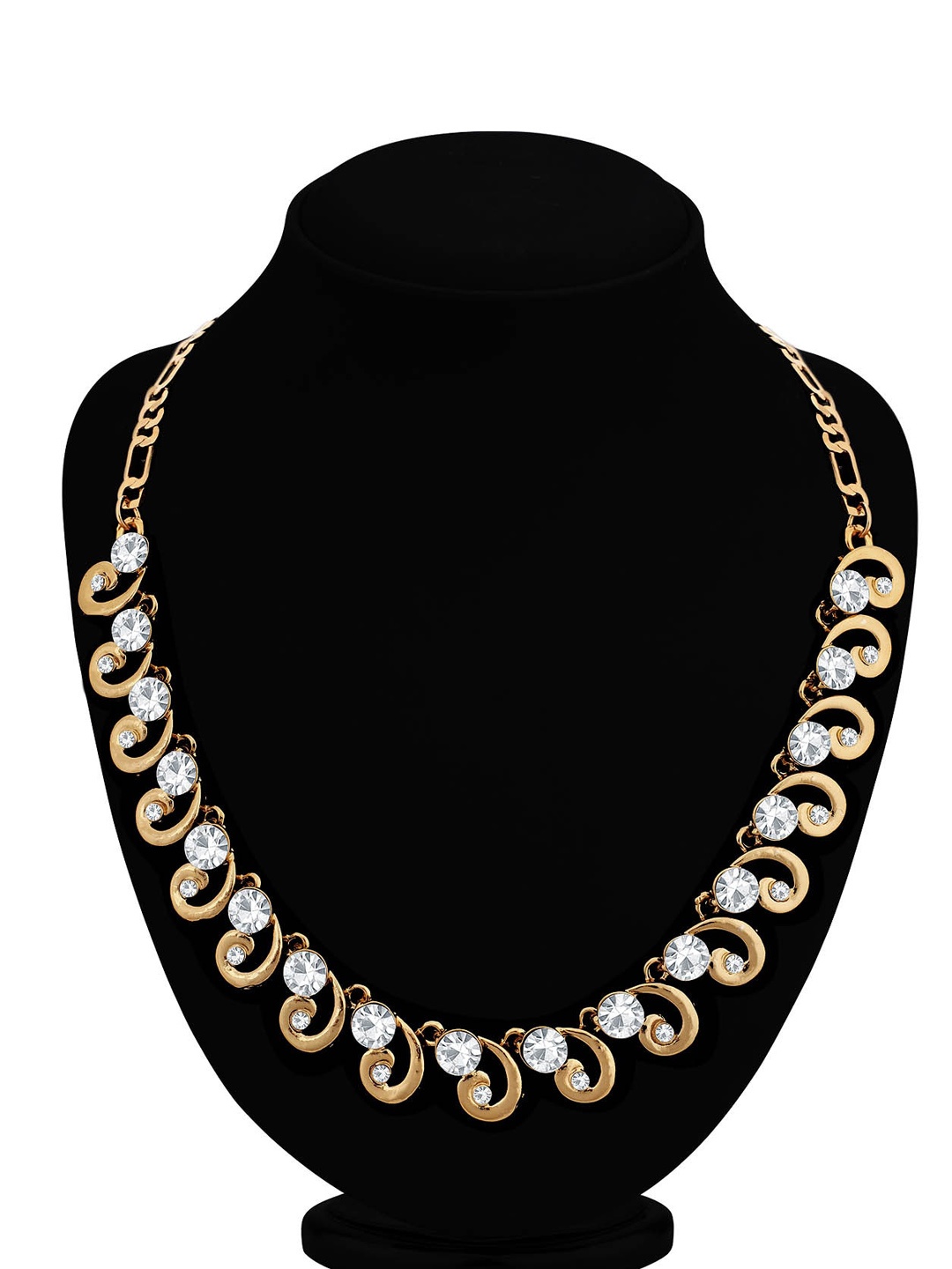 

Sukkhi Gold-Plated Stone Studded Necklace and Earrings