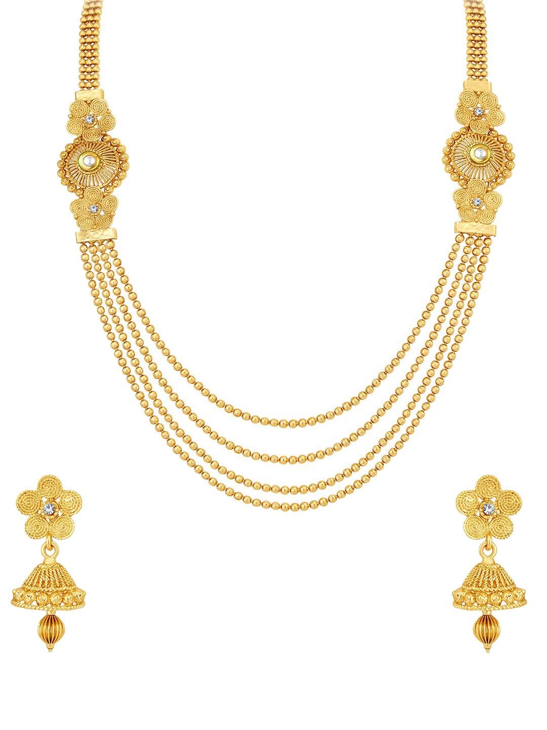 

Sukkhi Gold-Plated Kundan Studded Jewellery Set