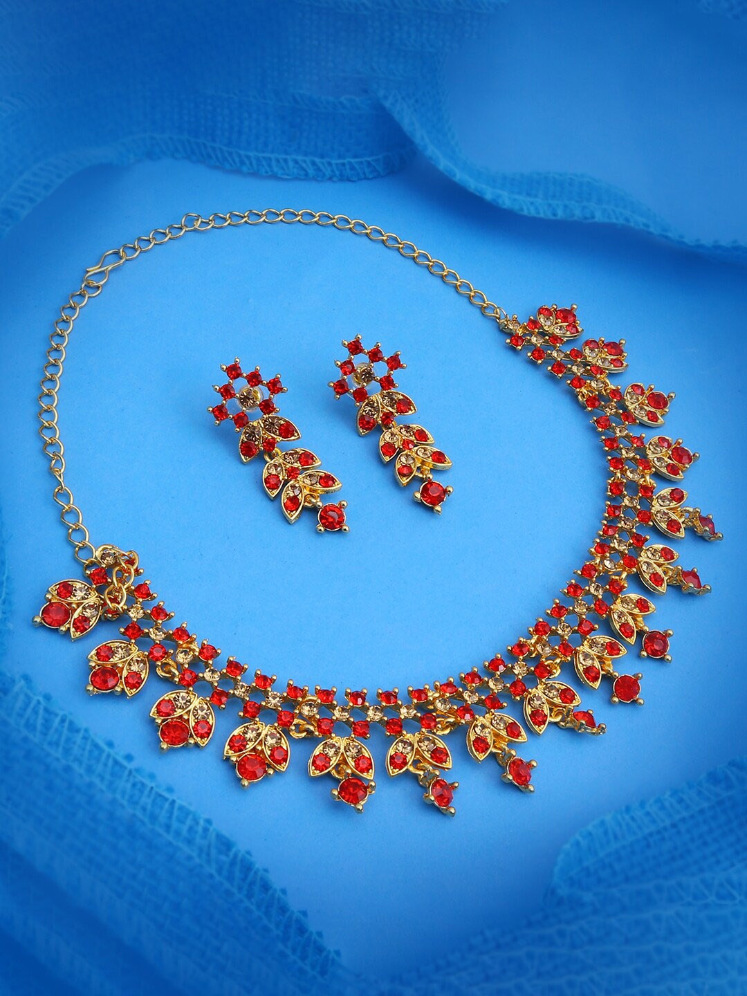 

Sukkhi Gold-Plated Stone Studded Jewellery Set