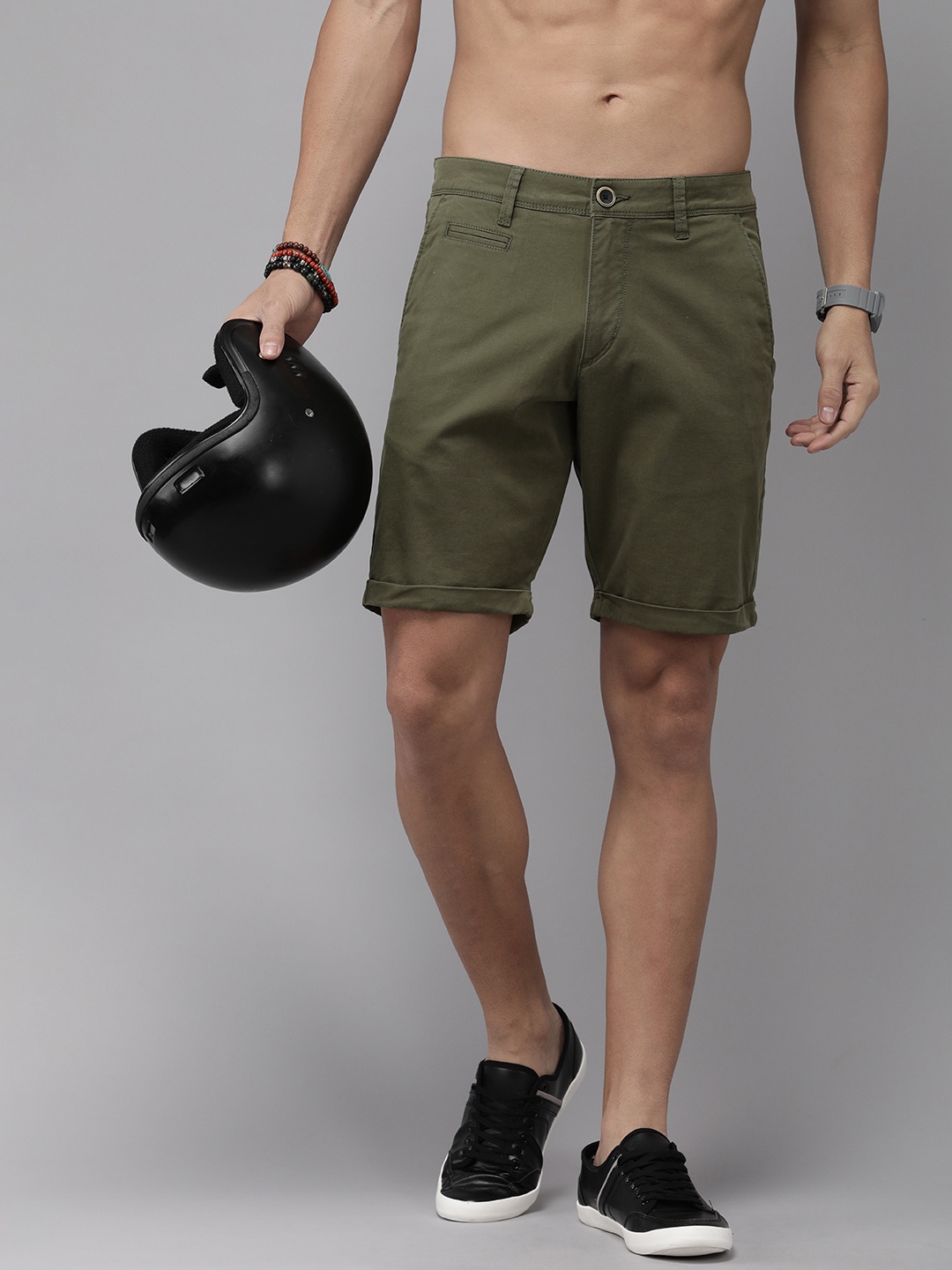 

Roadster Men Talora Shorts, Olive