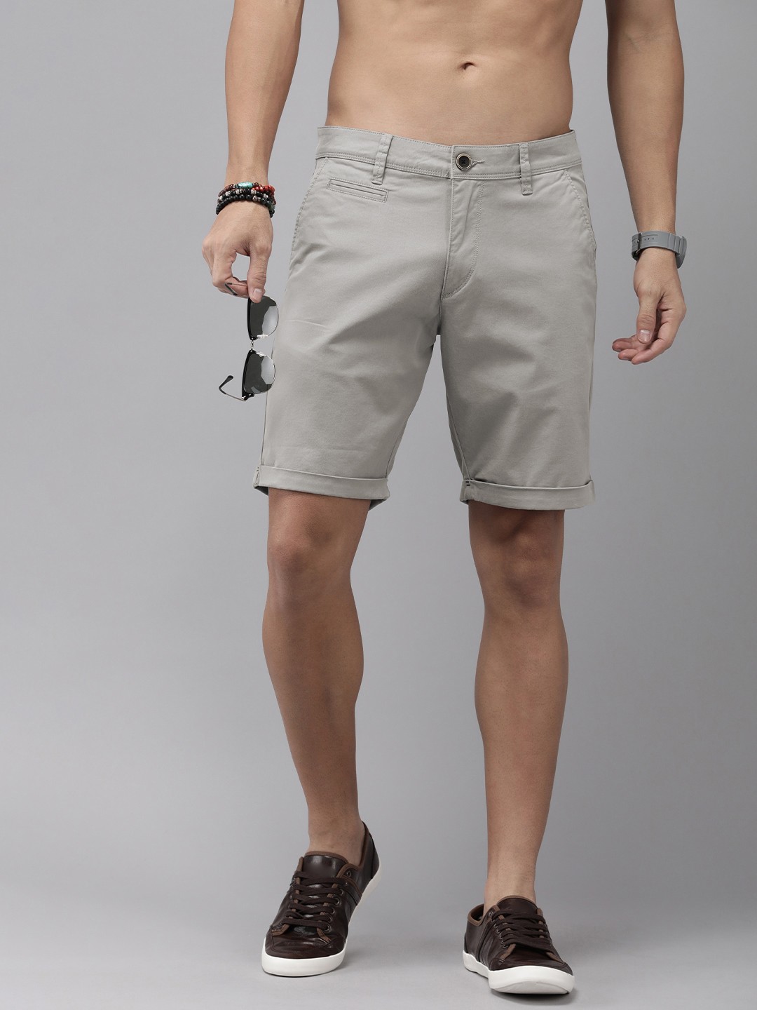 

Roadster Men Talora Shorts, Grey