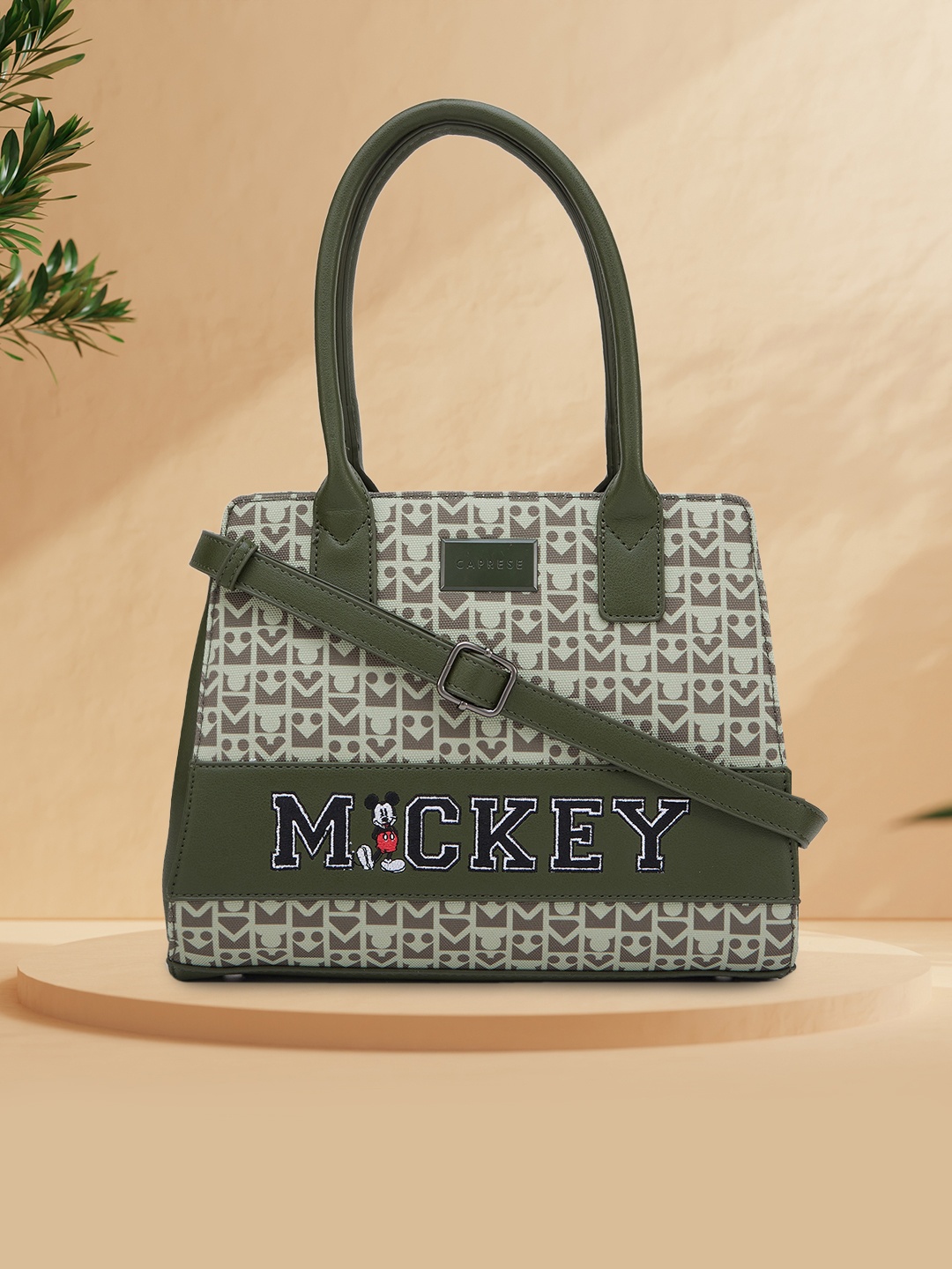 

Caprese Women Disney Mickey Satchel Bag, Olive