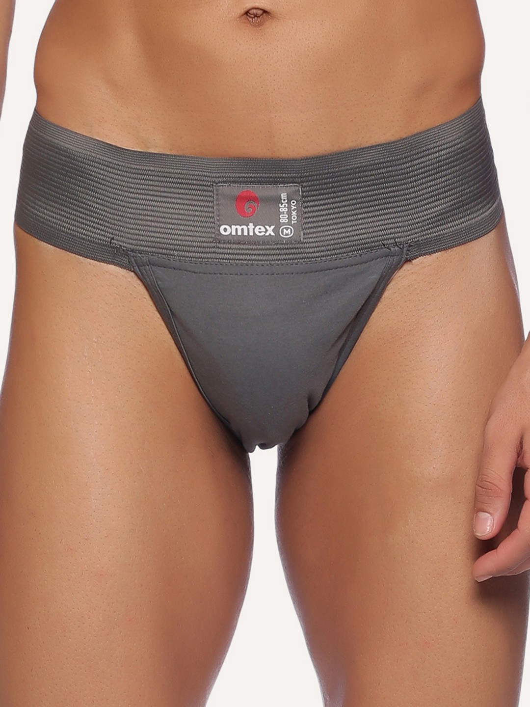 

Omtex Men Low-Rise Cotton Basic Supporter Briefs, Grey