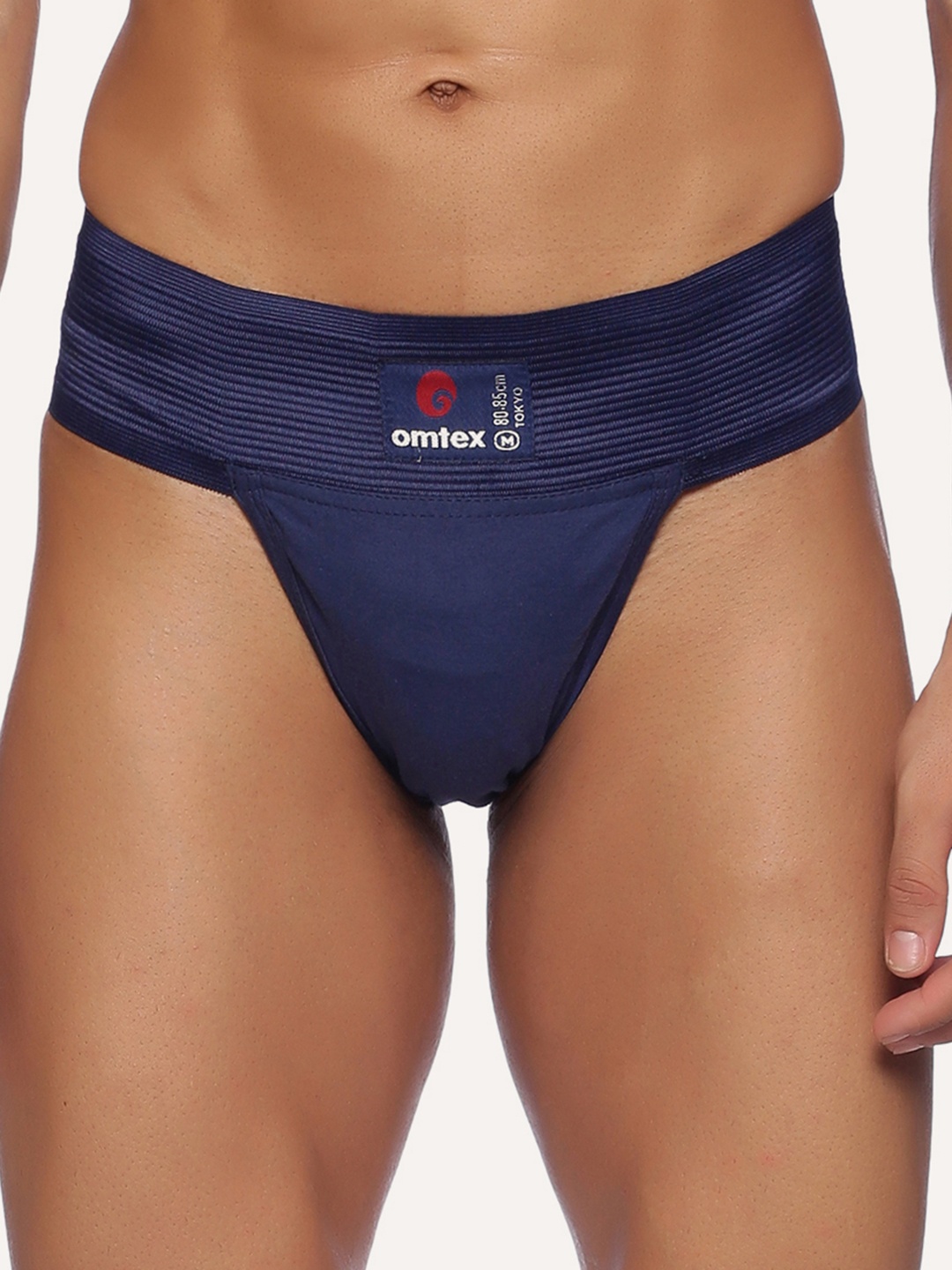 

Omtex Men Low-Rise Cotton Basic Supporter Briefs, Navy blue