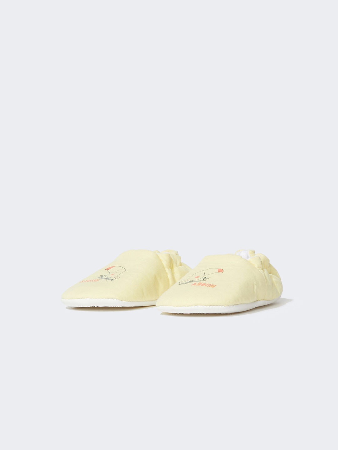 

DeFacto Girls Printed Textile Booties, Yellow