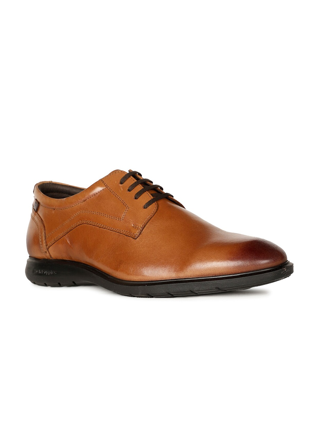 

Hush Puppies Men Leather Formal Derbys, Tan