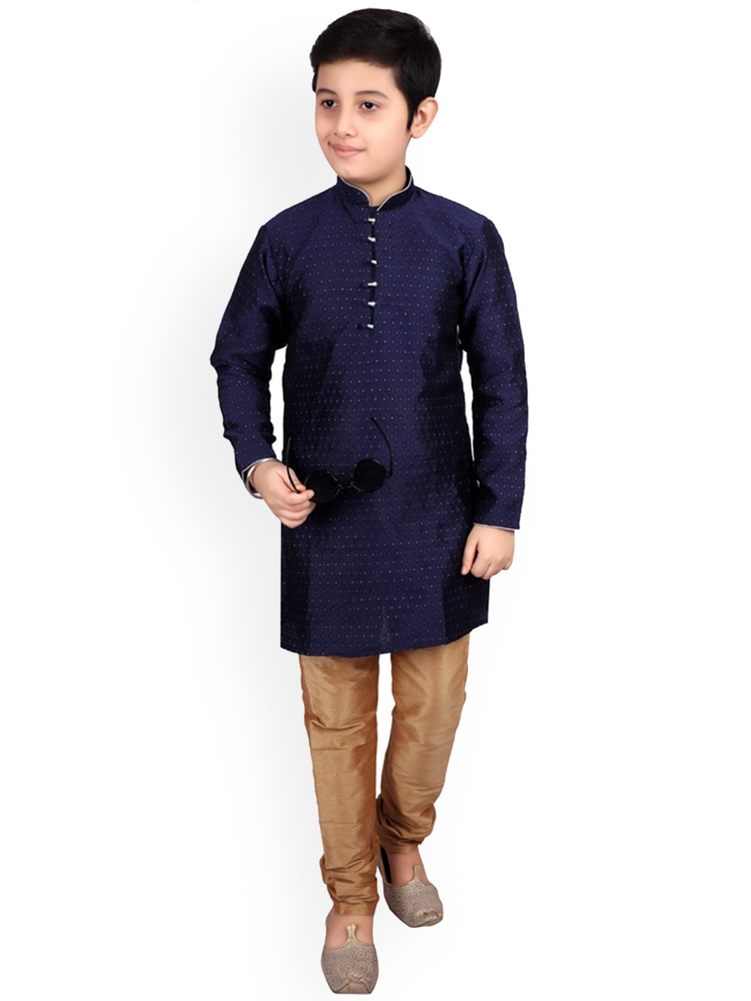 

Pro-Ethic STYLE DEVELOPER Boys Embroidered Kurta With Pyjamas, Blue