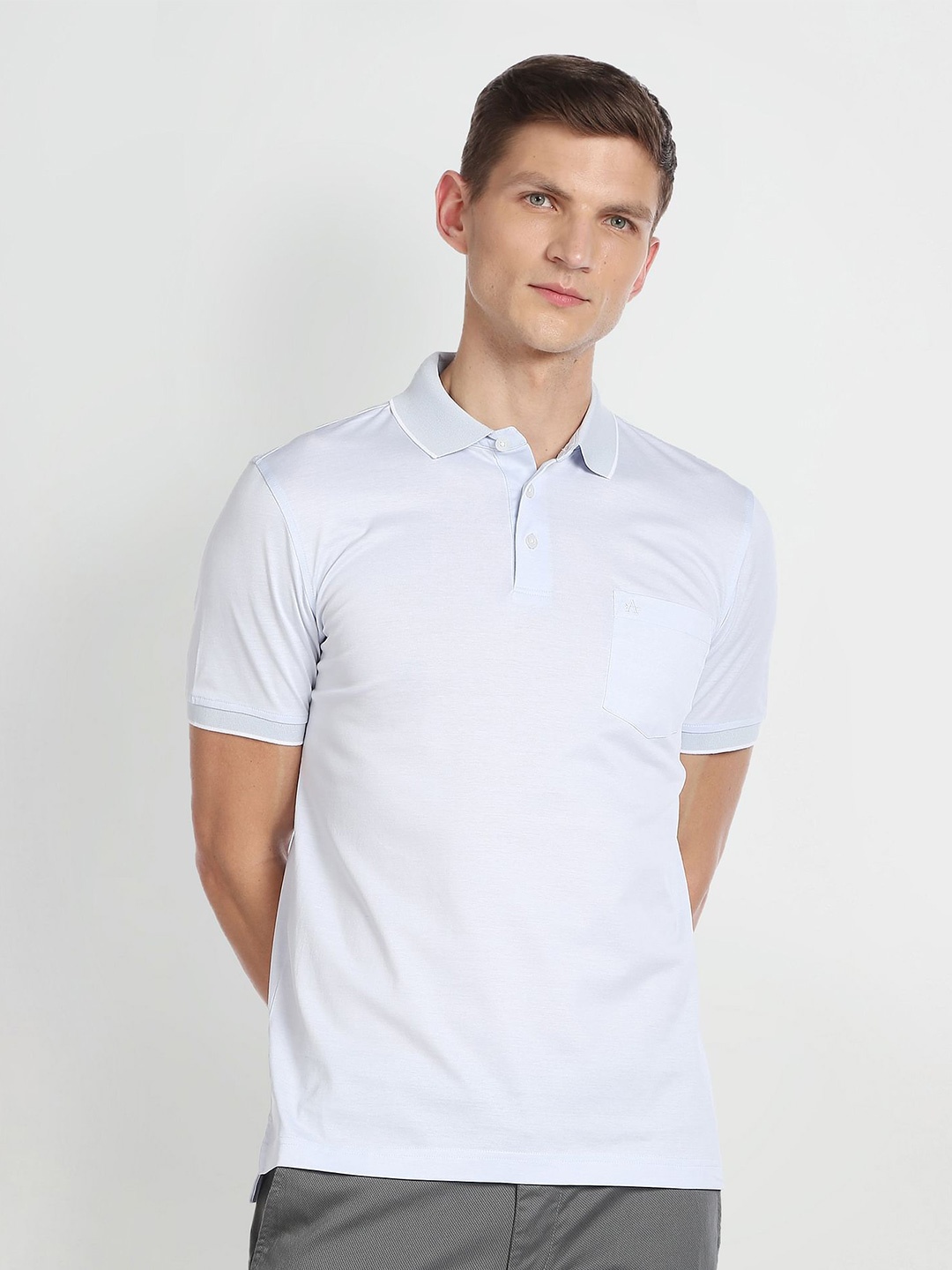 

ArrowPolo Collar Pure Cotton T-shirt, Blue