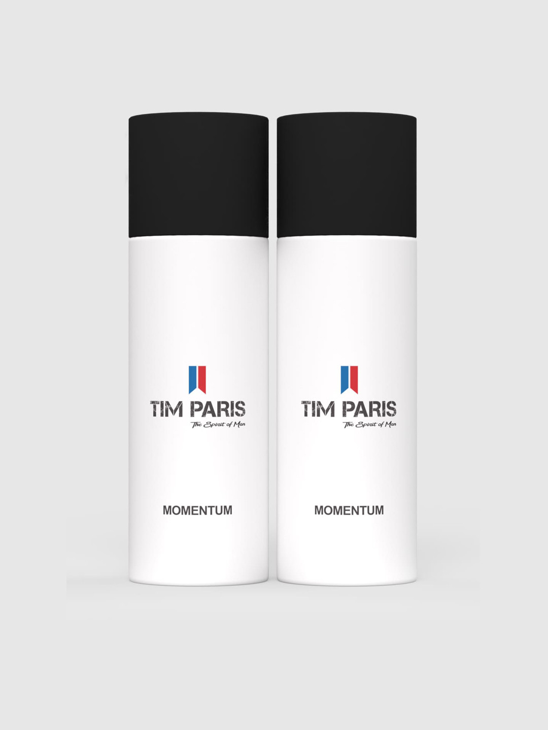 

TIM PARIS Men Set Of 2 Momentum Deodorant Spray - 150 ml Each, Black