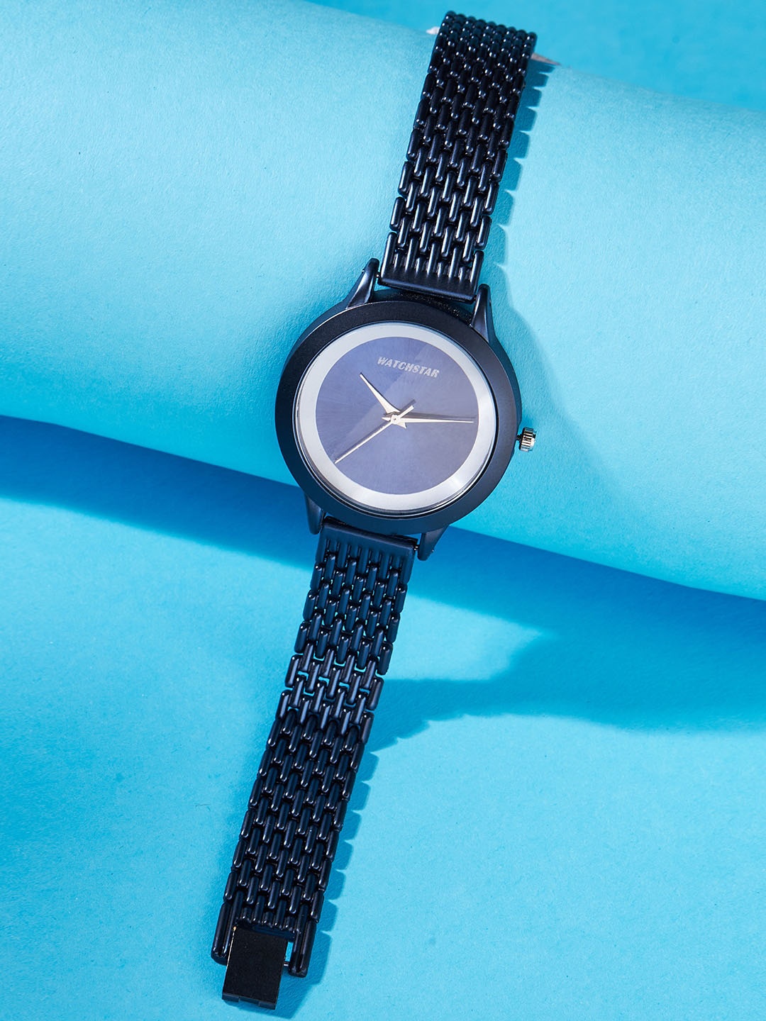 

WATCHSTAR Women Stainless Steel Bracelet Style Straps Analogue Watch Laxi Blue