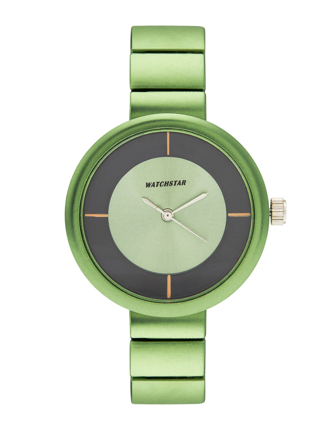 

WATCHSTAR Women Embellished Dial & Stainless Steel Analogue Watch Mate green