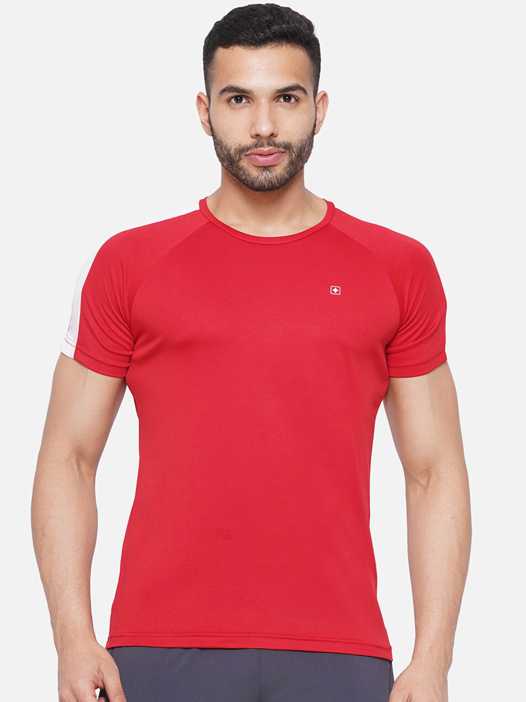 

SWISS MILITARY Round Neck Raglan Sleeves T-shirt, Red