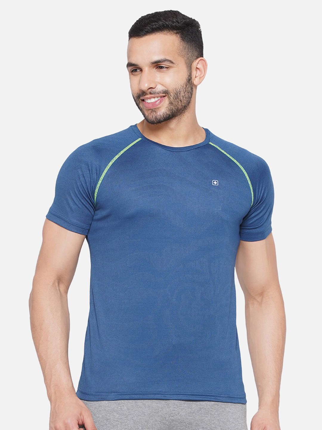 

SWISS MILITARY Round Neck Raglan Sleeves T-shirt, Navy blue