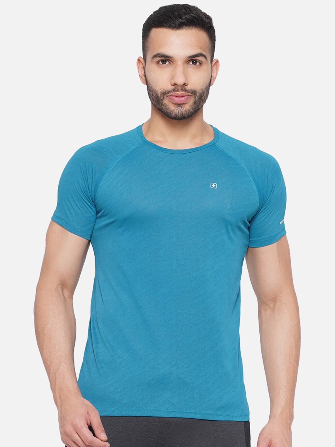 

SWISS MILITARY Raglan Sleeves Round Neck Sports T-shirt, Blue
