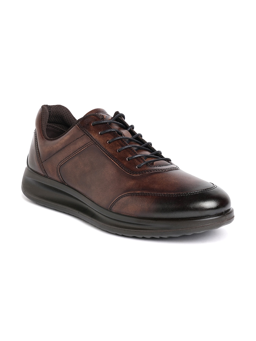 

ECCO Men Aquet Cocoa Brown Leather Regular Formal Shoes