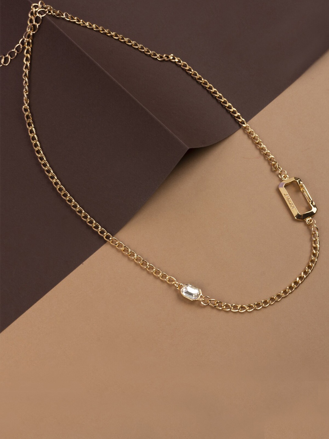 

Jewelz Gold-Plated Stone Studded Necklace