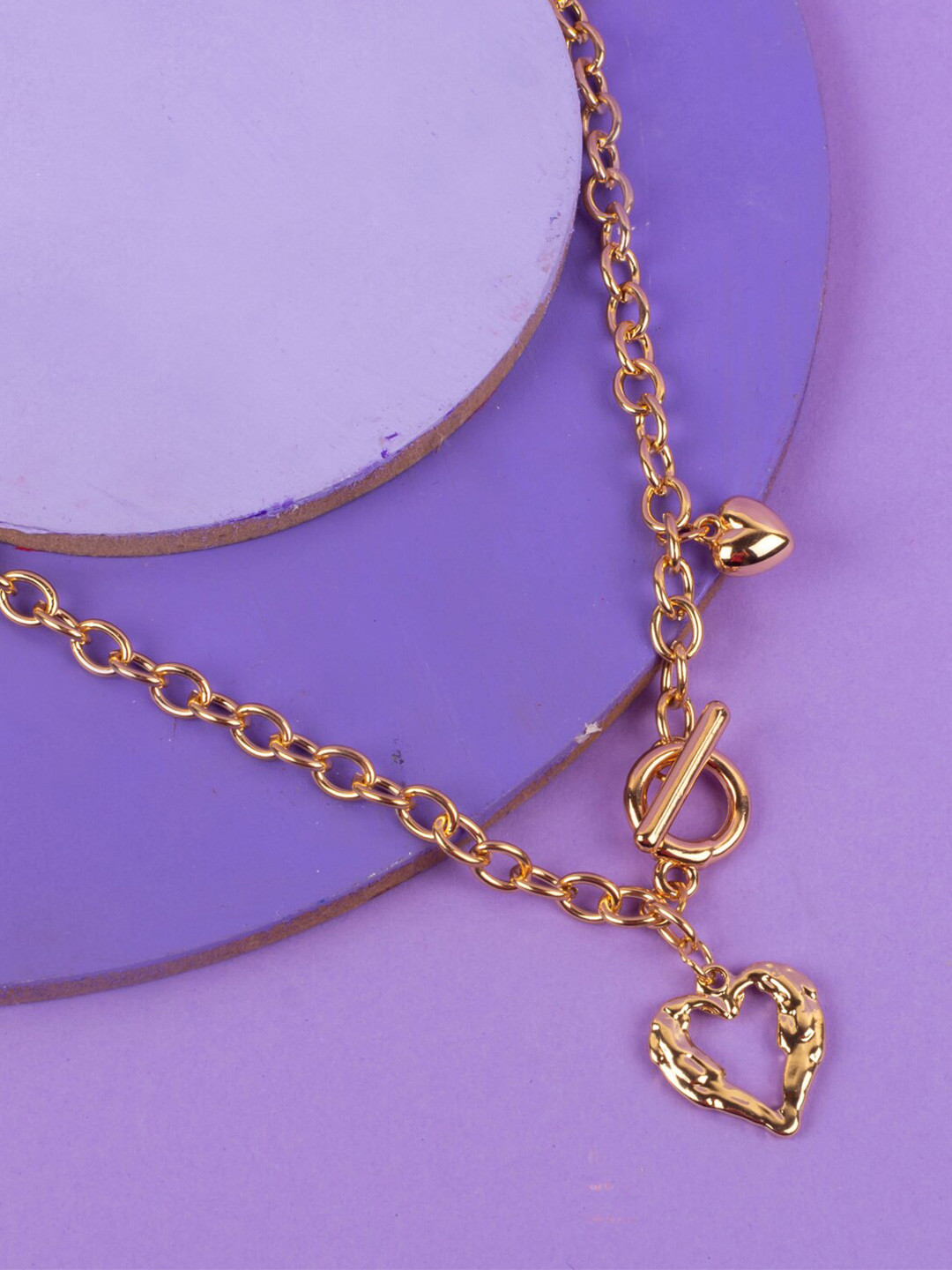 

Jewelz Gold-Plated Heart Shaped Necklace