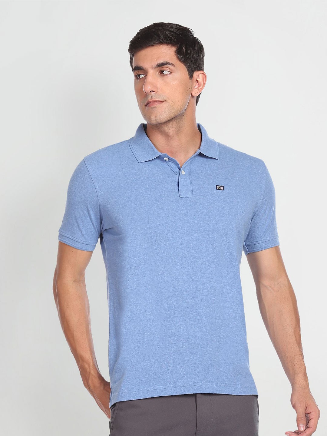 

Arrow Sport Polo Collar Cotton T-shirt, Blue