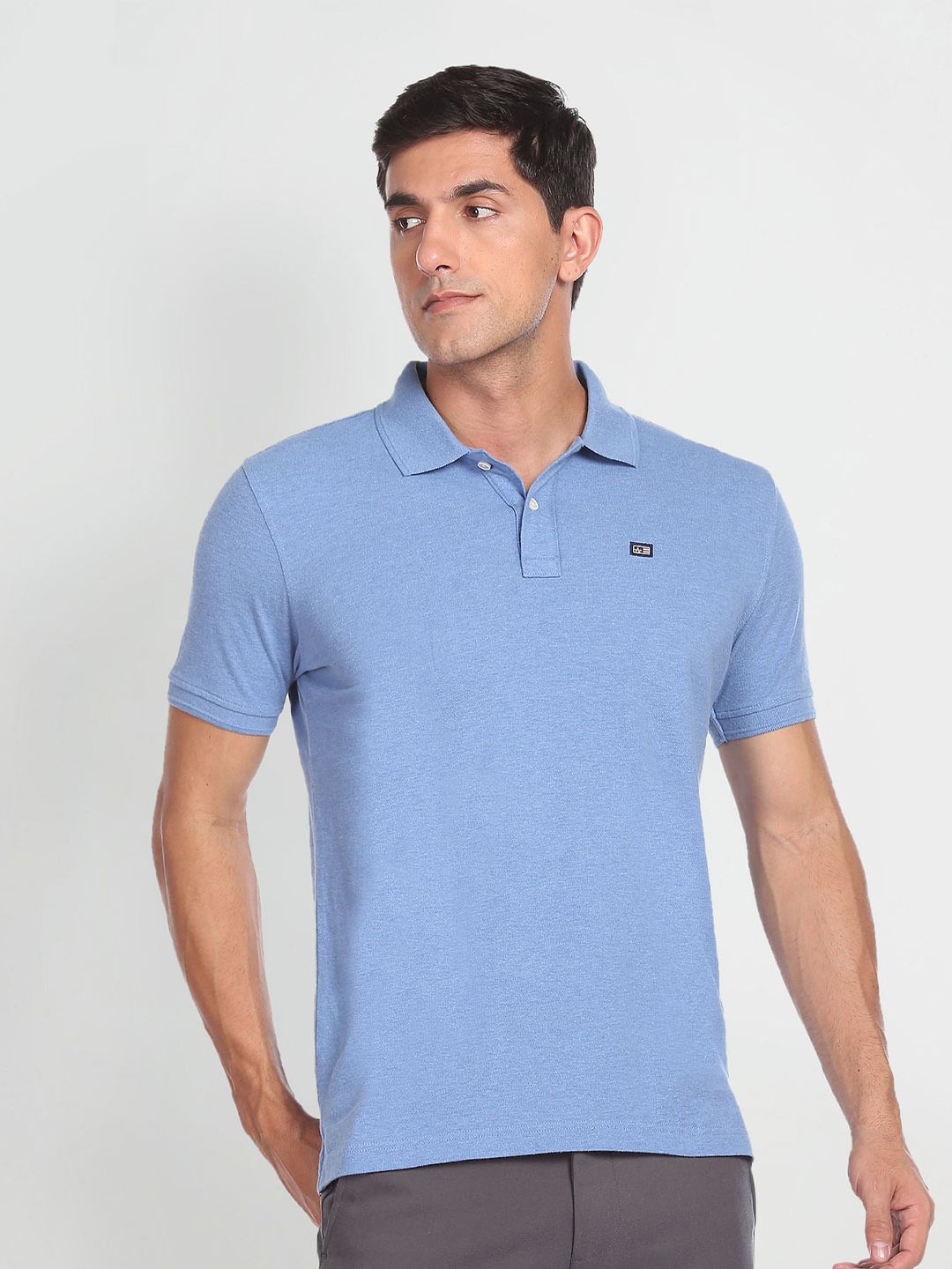 

Arrow Sport Polo Collar Short Sleeves Casual T-shirt, Blue